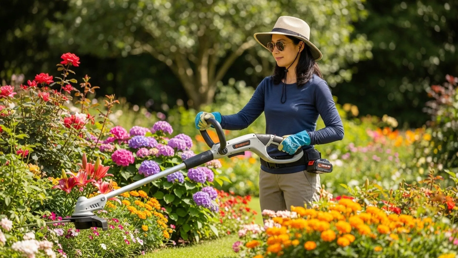 técnicas de corte e segurança para roçadeiras elétricas bivolt