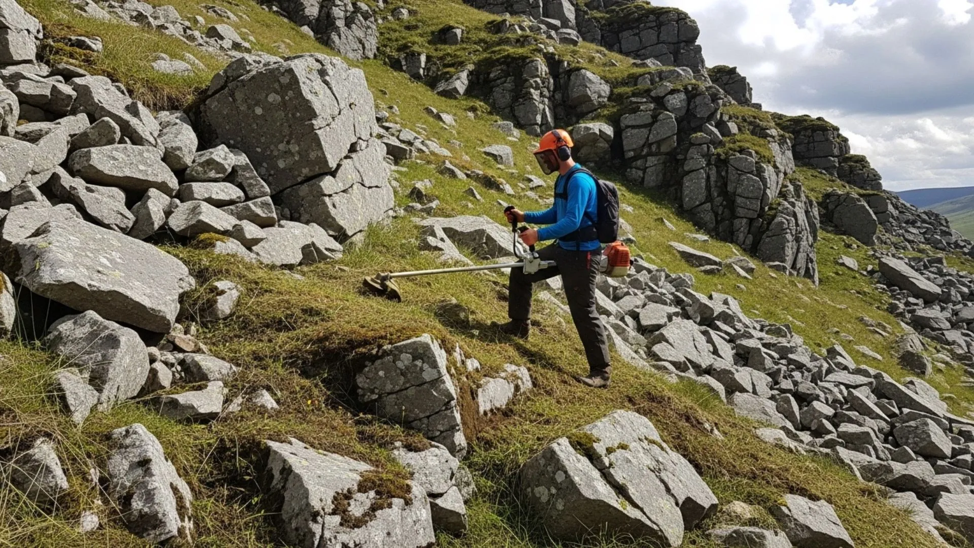 aplicação prática das novas funções em roçadeiras Husqvarna